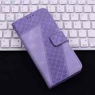 For Motorola Edge 50 Ultra Seven-shaped Embossed Leather Phone Case(Purple) - 2