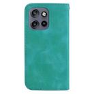 For Motorola Edge 50 Neo 5G Global Seven-shaped Embossed Leather Phone Case(Green) - 3