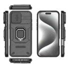 For iPhone 16 Pro Max Sliding Camshield TPU + PC Shockproof Phone Case with Holder(Black) - 3