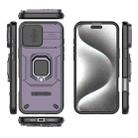 For iPhone 16 Pro Max Sliding Camshield TPU + PC Shockproof Phone Case with Holder(Purple) - 3