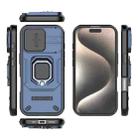 For iPhone 16 Pro Sliding Camshield TPU + PC Shockproof Phone Case with Holder(Blue) - 3