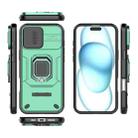 For iPhone 16 Plus Sliding Camshield TPU + PC Shockproof Phone Case with Holder(Green) - 3