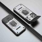 For iPhone 17 Pro Max Sliding Camshield TPU + PC Shockproof Phone Case with Holder(Grey) - 2