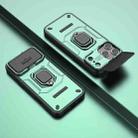 For iPhone 17 Pro Max Sliding Camshield TPU + PC Shockproof Phone Case with Holder(Green) - 2