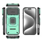 For iPhone 17 Pro Max Sliding Camshield TPU + PC Shockproof Phone Case with Holder(Green) - 3