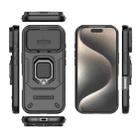 For iPhone 17 Pro Sliding Camshield TPU + PC Shockproof Phone Case with Holder(Black) - 3