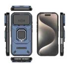 For iPhone 17 Pro Sliding Camshield TPU + PC Shockproof Phone Case with Holder(Blue) - 3