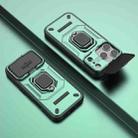 For iPhone 17 Pro Sliding Camshield TPU + PC Shockproof Phone Case with Holder(Green) - 2