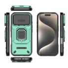 For iPhone 17 Pro Sliding Camshield TPU + PC Shockproof Phone Case with Holder(Green) - 3