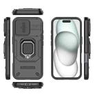 For iPhone 17 Sliding Camshield TPU + PC Shockproof Phone Case with Holder(Black) - 3