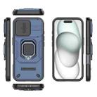 For iPhone 17 Sliding Camshield TPU + PC Shockproof Phone Case with Holder(Blue) - 3