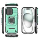 For iPhone 17 Sliding Camshield TPU + PC Shockproof Phone Case with Holder(Green) - 3