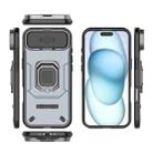 For iPhone 17 Air Sliding Camshield TPU + PC Shockproof Phone Case with Holder(Grey) - 3