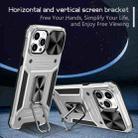 For iPhone 12 Pro Max Camshield Robot TPU Hybrid PC Phone Case(Silver) - 5