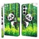 For Samsung Galaxy S23 FE 5G 3D Painting Pattern Flip Leather Phone Case(Bamboo Panda) - 1