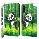 For Samsung Galaxy A15 3D Painting Pattern Flip Leather Phone Case(Bamboo Panda) - 1