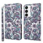 For Samsung Galaxy S24+ 5G 3D Painting Pattern Flip Leather Phone Case(Swirl Pattern) - 1