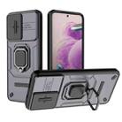 For Xiaomi Redmi Note 12S 4G Global Sliding Camshield TPU + PC Shockproof Phone Case with Holder(Purple) - 1