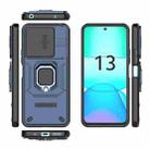 For Xiaomi Redmi 13 4G Global Sliding Camshield TPU + PC Shockproof Phone Case with Holder(Blue) - 3