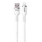 WK WDC-09i 2.4A USB to 8 Pin Silicone Data Cable, Length: 1.2m(White) - 1