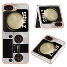 For Samsung Galaxy Z Flip5 Electroplating Marble Dual-side IMD Phone Case(Retro Radio) - 1