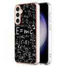 For Samsung Galaxy S23 FE 5G Electroplating Marble Dual-side IMD Phone Case(Equation) - 1