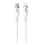 WK WDC-10 PD 20W USB-C/Type-C to 8 Pin Silicone Data Cable, Length: 1.2m(White) - 1