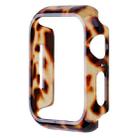 For Apple Watch Series 8 / 7 41mm Printed Resin PC Watch Case(Tortoiseshell) - 1