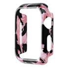 For Apple Watch Series 6 / 5 / 4 / SE 40mm Printed Resin PC Watch Case(Black Pink) - 1