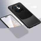 For Huawei Mate 60 Pro Armor Clear TPU Hard PC Phone Case(Matte Black) - 1