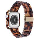 For Apple Watch Ultra 2 / Ultra 49mm Printed Resin PC Watch Band Case Kit(Tortoiseshell) - 2