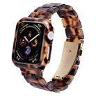 For Apple Watch Series 9 / 8 / 7 41mm Printed Resin PC Watch Band Case Kit(Rainbow) - 1
