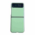 For Motorola Razr 40 Solid Color Leather Texture Phone Case(Green) - 1