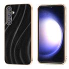 For Samsung Galaxy S23 FE 5G Nano Electroplating Galactic Pattern Protective Phone Case(Black) - 1
