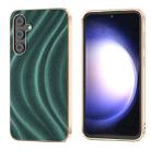 For Samsung Galaxy S23 FE 5G Nano Electroplating Galactic Pattern Protective Phone Case(Green) - 1