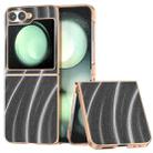 For Samsung Galaxy Z Flip6 Nano Electroplating Galactic Pattern Protective Phone Case(Grey) - 1