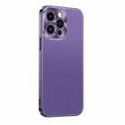 For iPhone 14 Pro Starshine Frosted Series Airbag Shockproof Phone Case(Purple) - 1