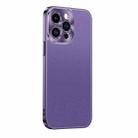 For iPhone 14 Pro Max Starshine Frosted Series Airbag Shockproof Phone Case(Purple) - 1