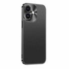 For iPhone 12 Starshine Frosted Series Airbag Shockproof Phone Case(Black) - 1