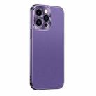 For iPhone 15 Pro Max Starshine Frosted Series Airbag Shockproof Phone Case(Purple) - 1