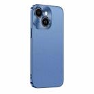 For iPhone 15 Plus Starshine Frosted Series Airbag Shockproof Phone Case(Blue) - 1