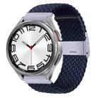 For Samsung Galaxy Watch 6 / 6 Classic Nylon Braided Metal Buckle Watch Band(Dark Blue) - 1