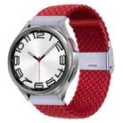 For Samsung Galaxy Watch 6 / 6 Classic Nylon Braided Metal Buckle Watch Band(Red) - 1