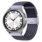 For Samsung Galaxy Watch 6 / 6 Classic Nylon Braided Metal Buckle Watch Band(Gray) - 1