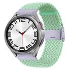 For Samsung Galaxy Watch 6 / 6 Classic Nylon Braided Metal Buckle Watch Band(Pistachio) - 1