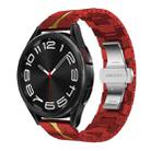 For Samsung Galaxy Watch 6 / 6 Classic Stainless Steel Metal Watch Band(Red Gold) - 1