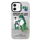 For iPhone 12 Electroplated Silver Series PC Protective Phone Case(Frog) - 1