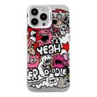 For iPhone 12 Pro Electroplated Silver Series PC Protective Phone Case(Cartoon) - 1