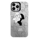 For iPhone 12 Pro Max Electroplated Silver Series PC Protective Phone Case(Lovers) - 1