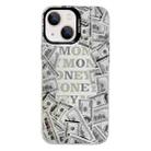 For iPhone 13 Electroplated Silver Series PC Protective Phone Case(Money) - 1